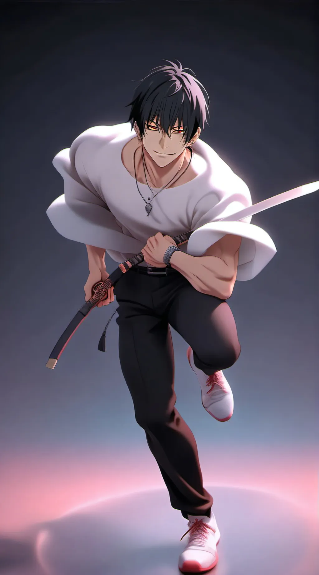 ai character: JJK movie background