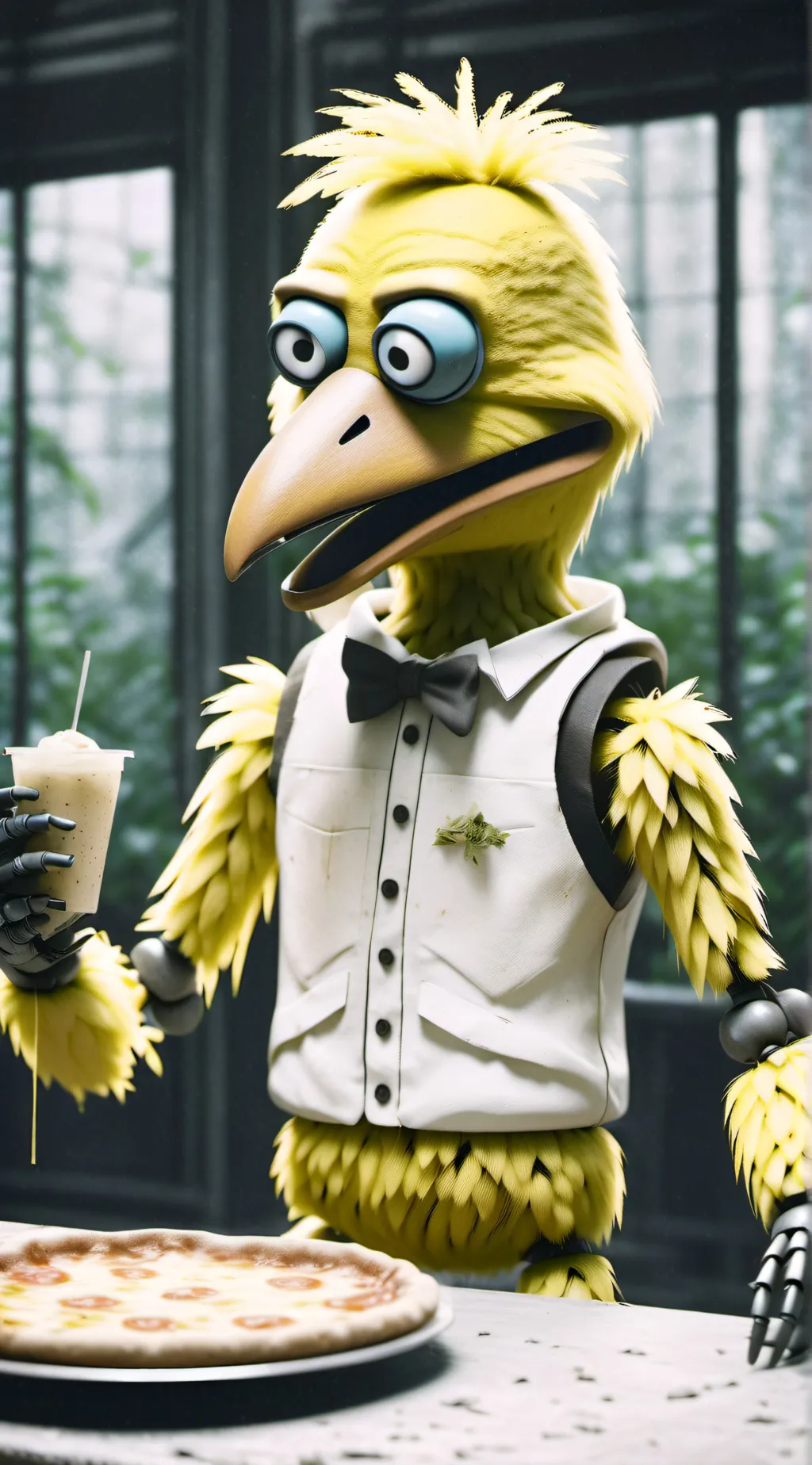 ai character: fazno background