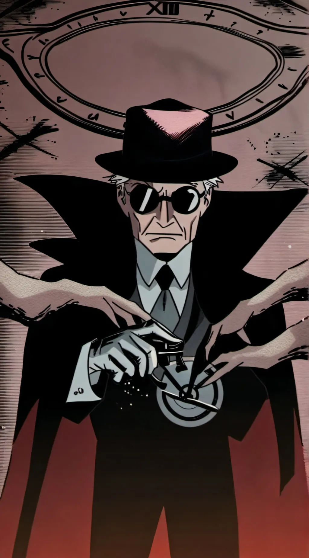 ai character: Clock king background