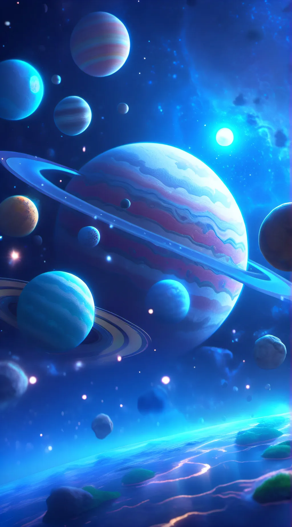 ai character: solarballs background