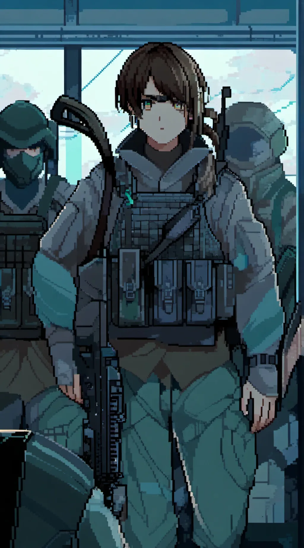 ai character: cod plus oc :) background