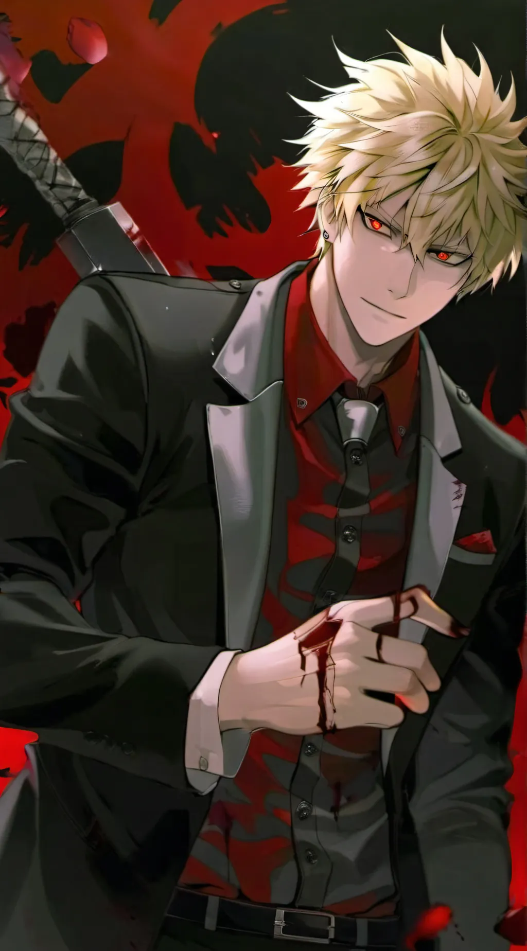 ai character: Katsuki bakugo background