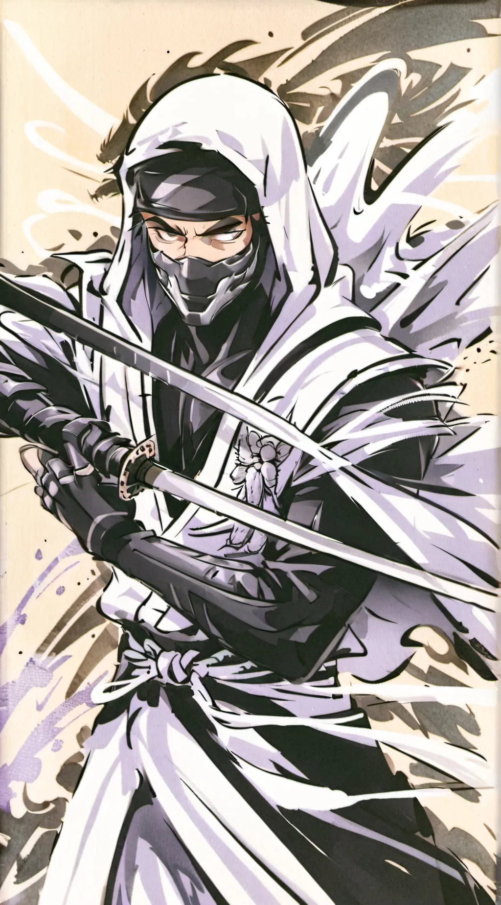 ai character: sus ninja kidnappe background