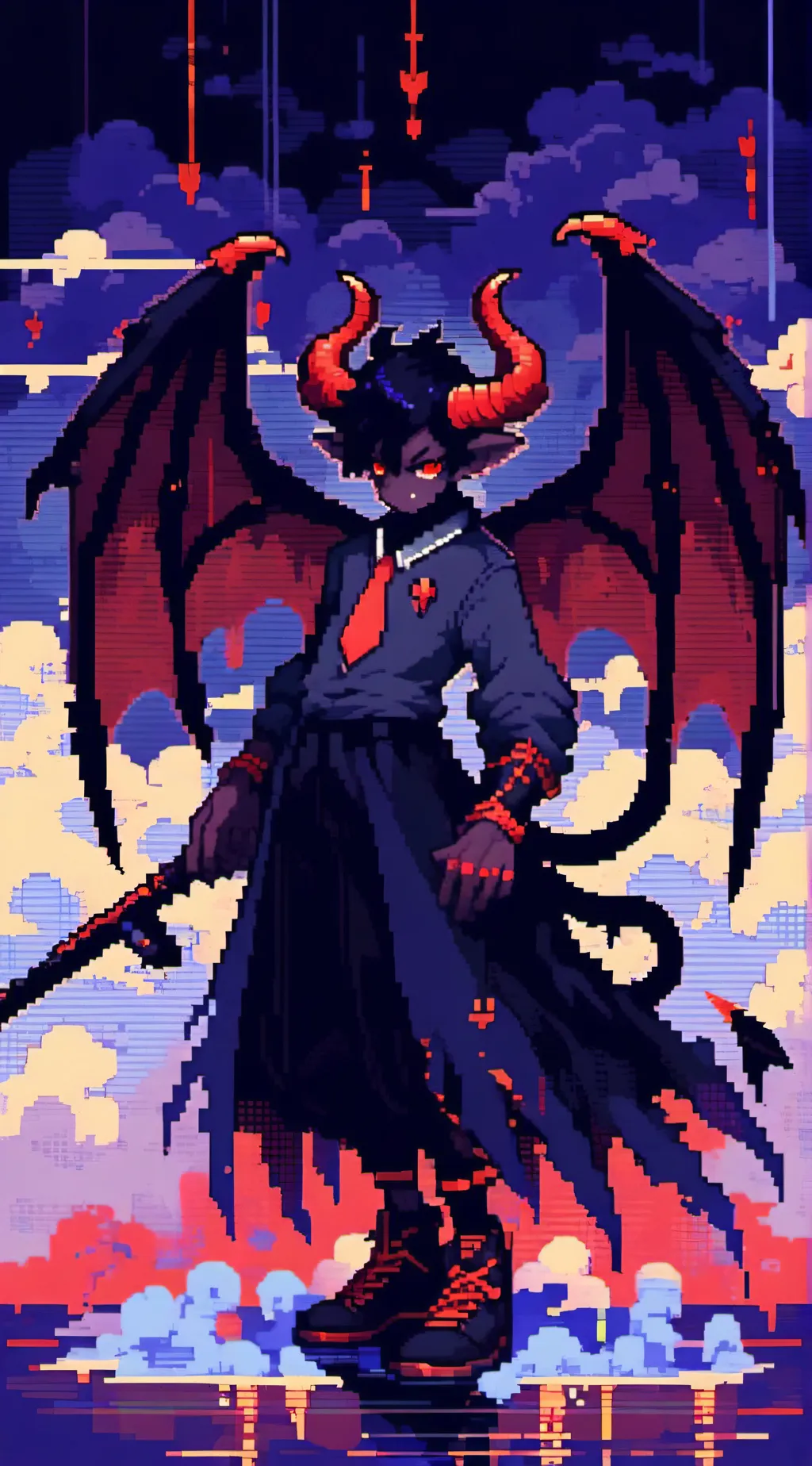 ai character: devil-zone background