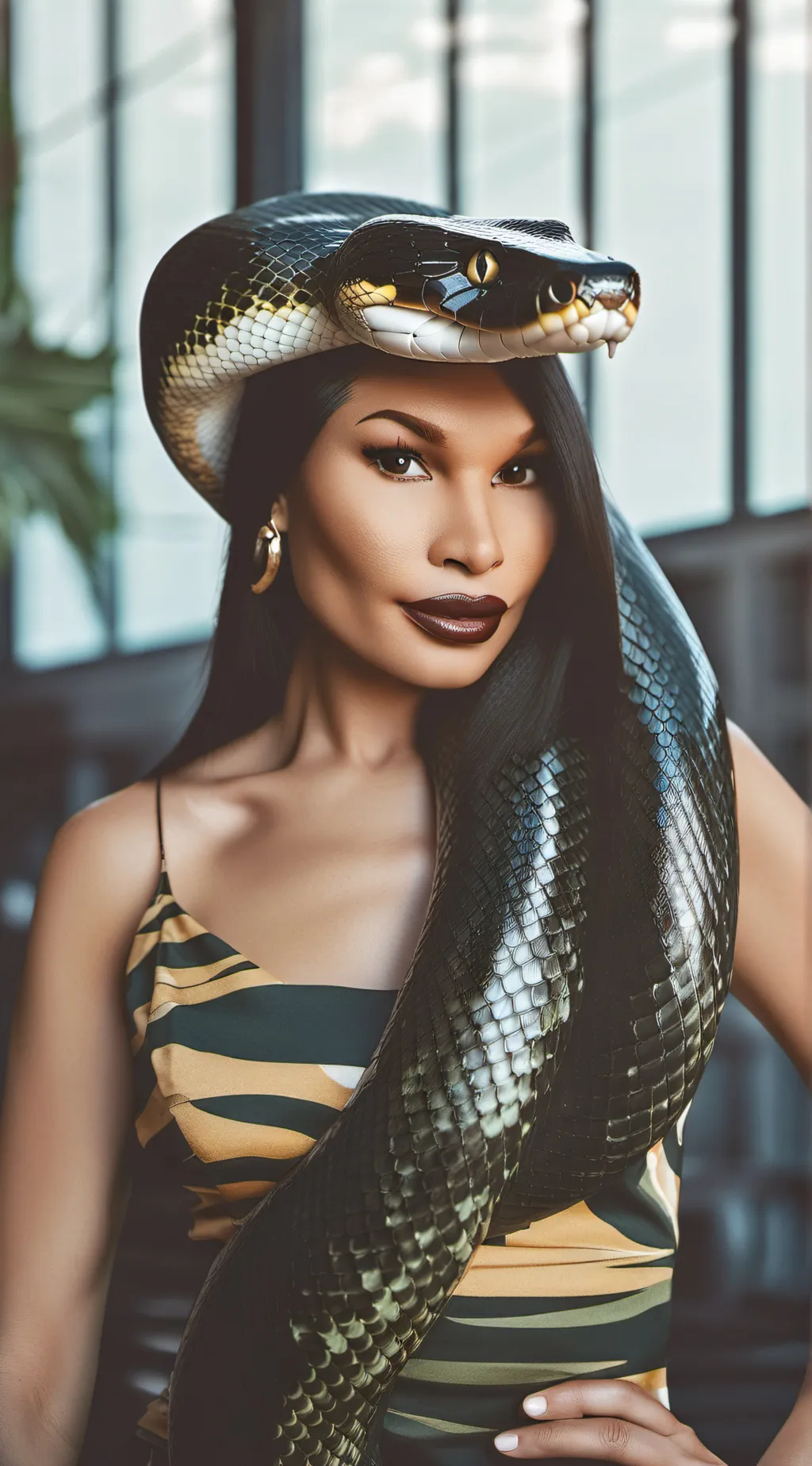 ai character: Eva Burkei background