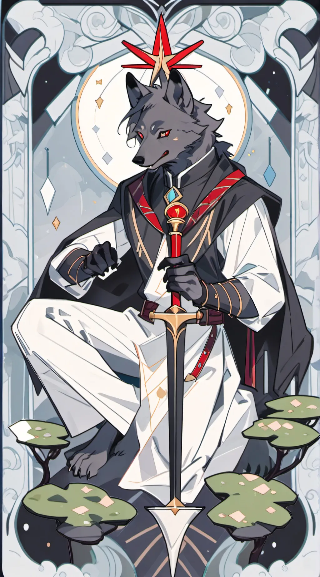 ai character: Werewolf God background