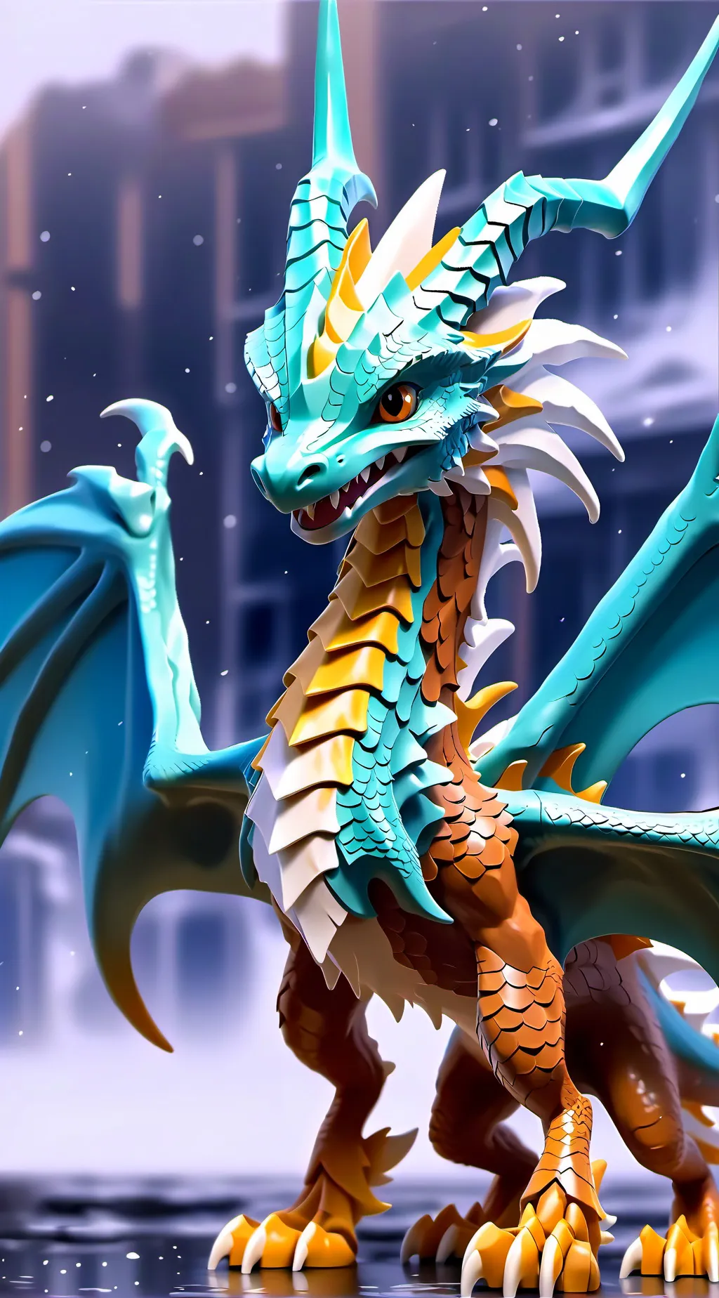 ai character: wind dragon background