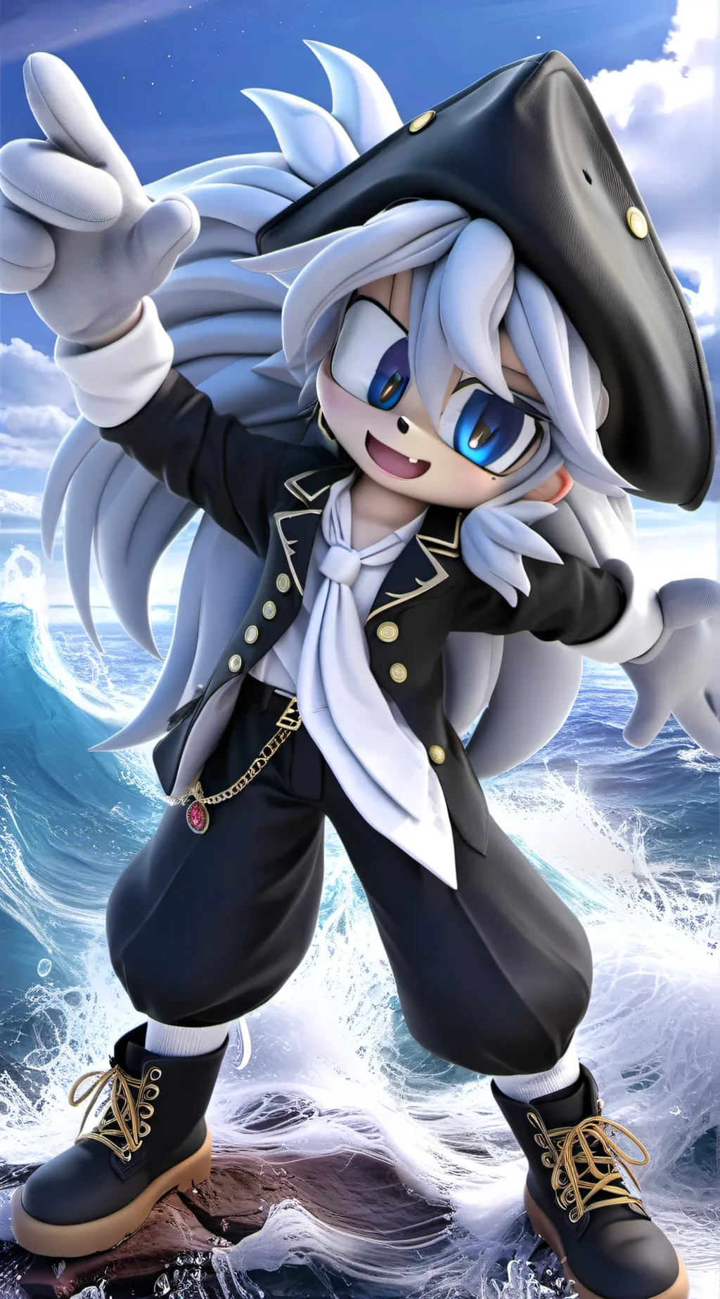 ai character: A Happy place :) background