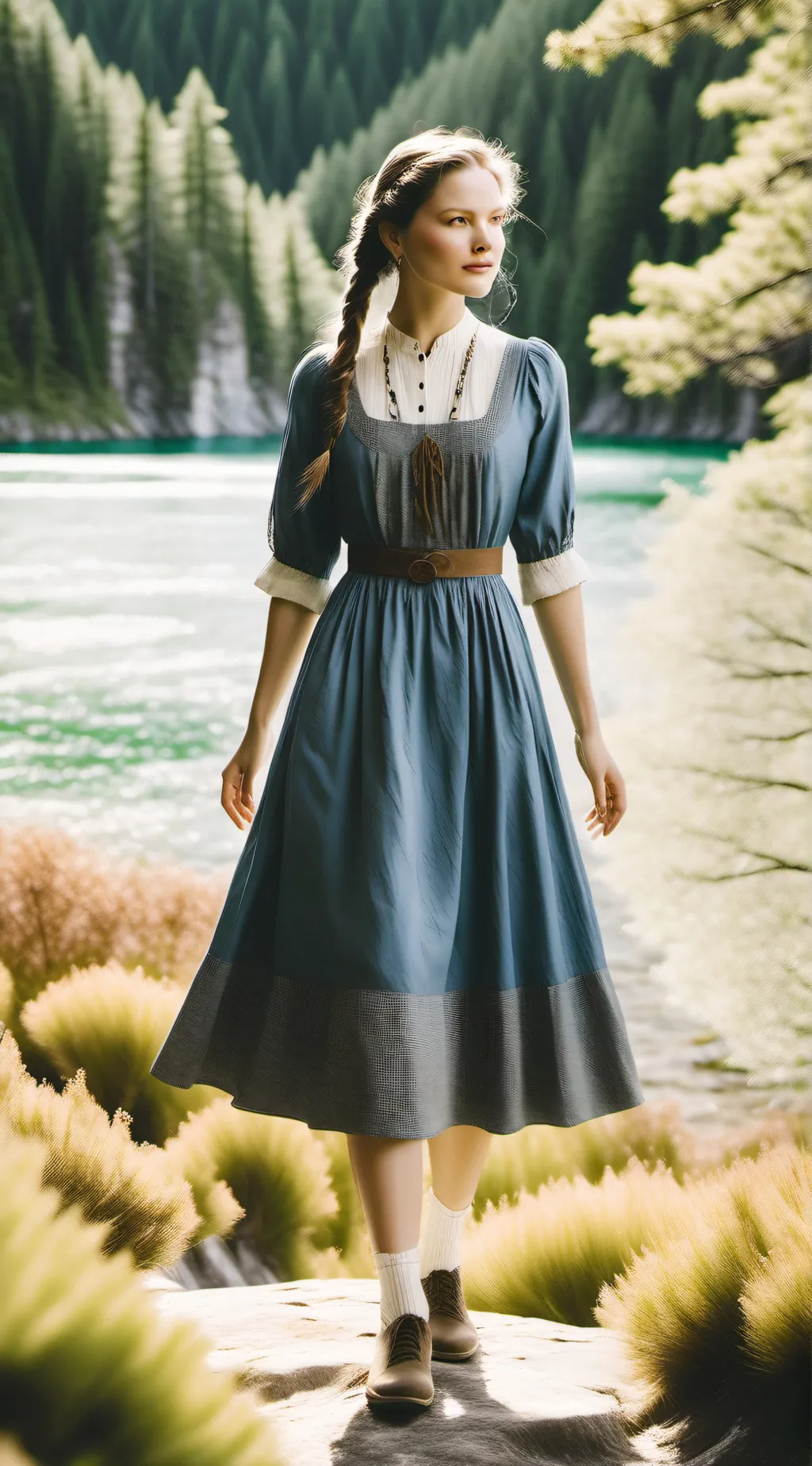 ai character: cottage problems. background