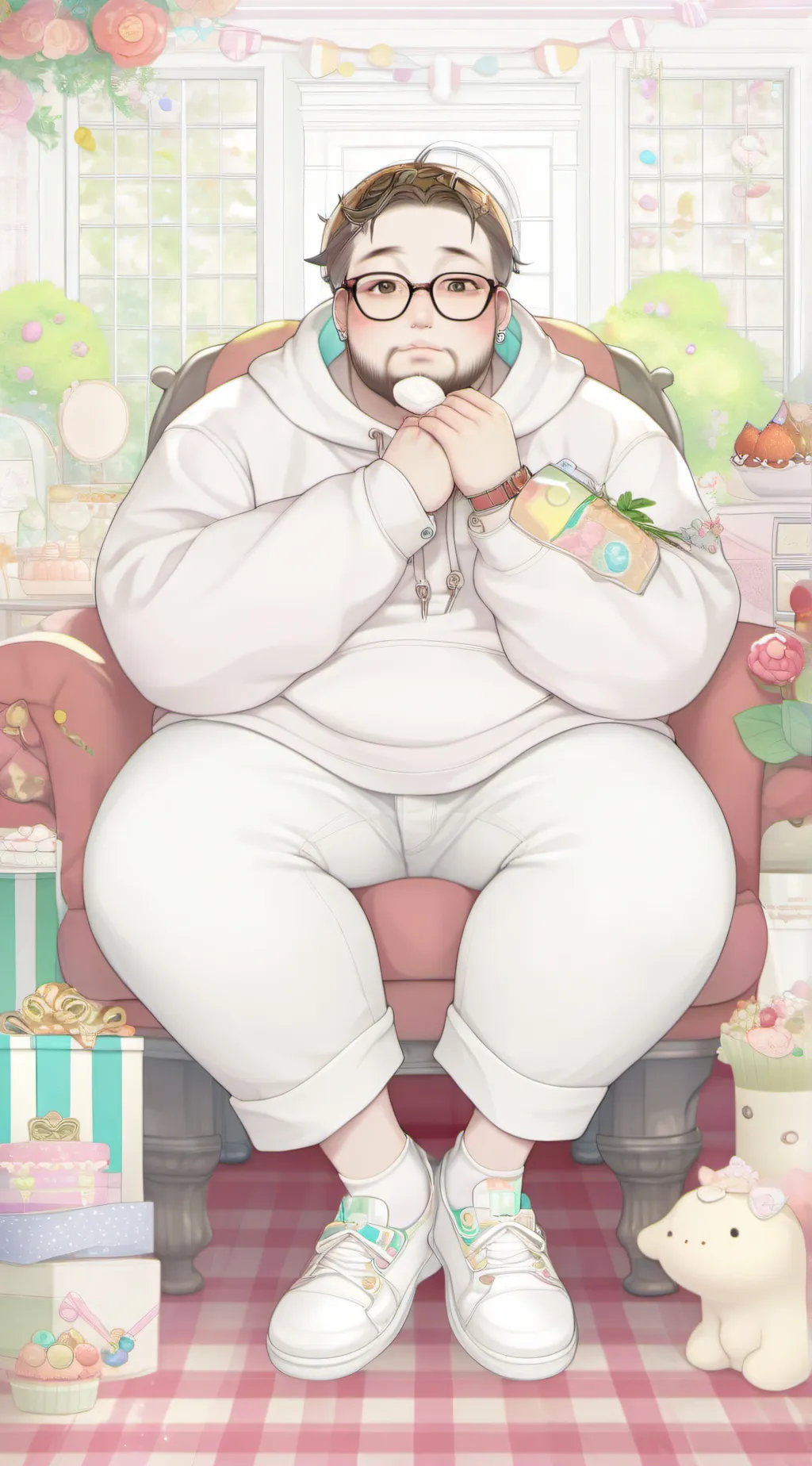 ai character: Grown man on Ai background