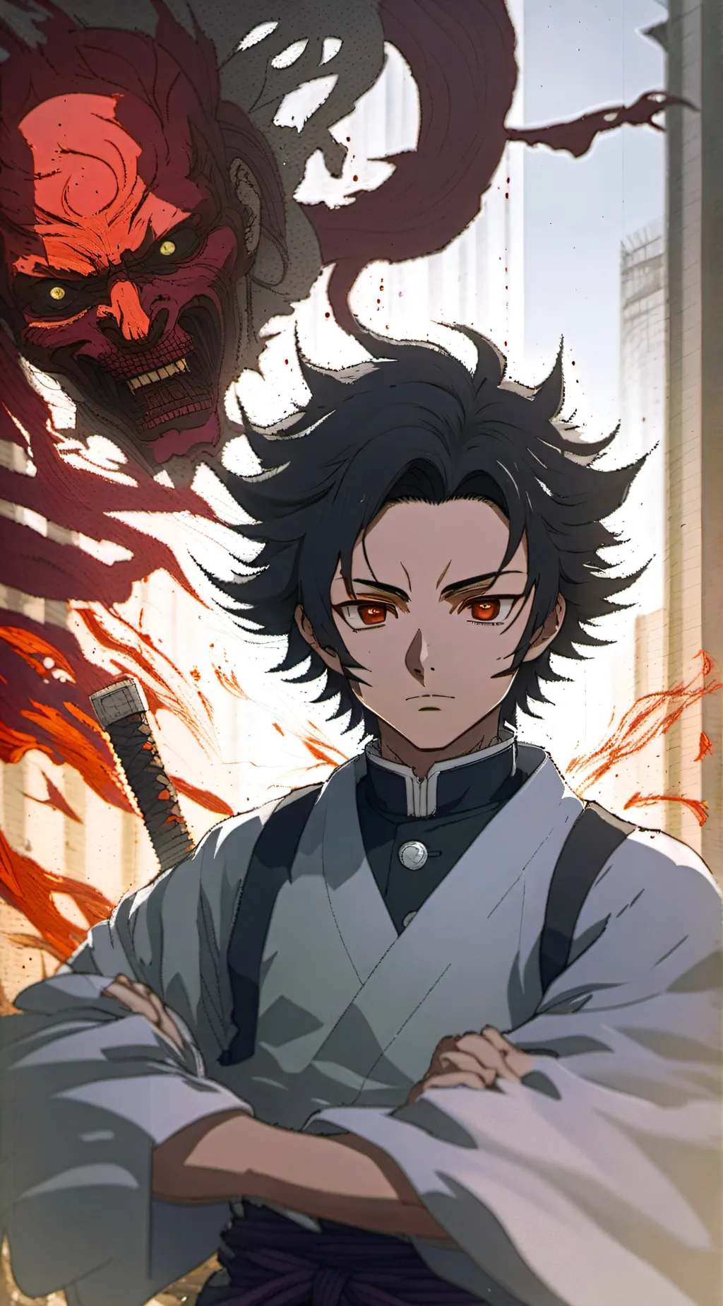 ai character: Tanjiro demonio background