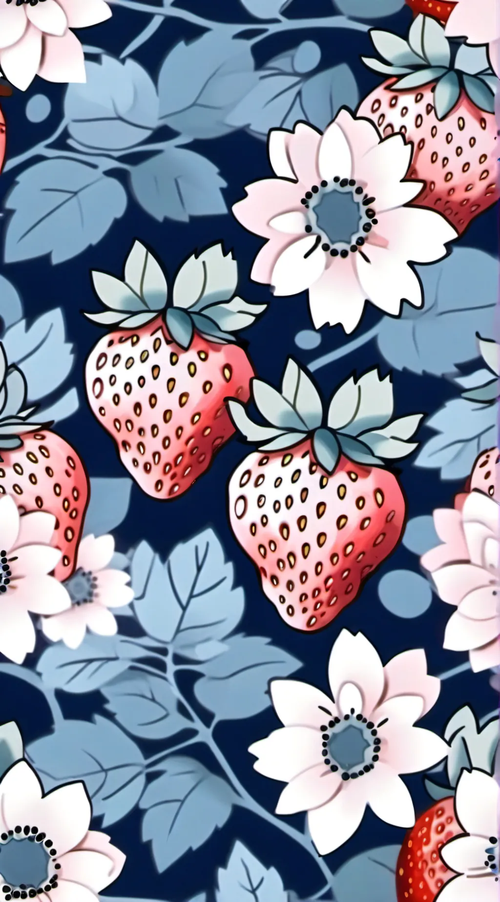 ai character: strawberry nm sans background