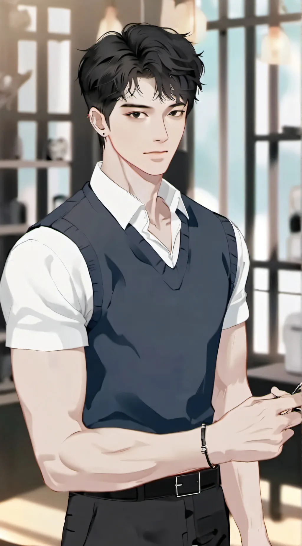 ai character: Mr  James  background