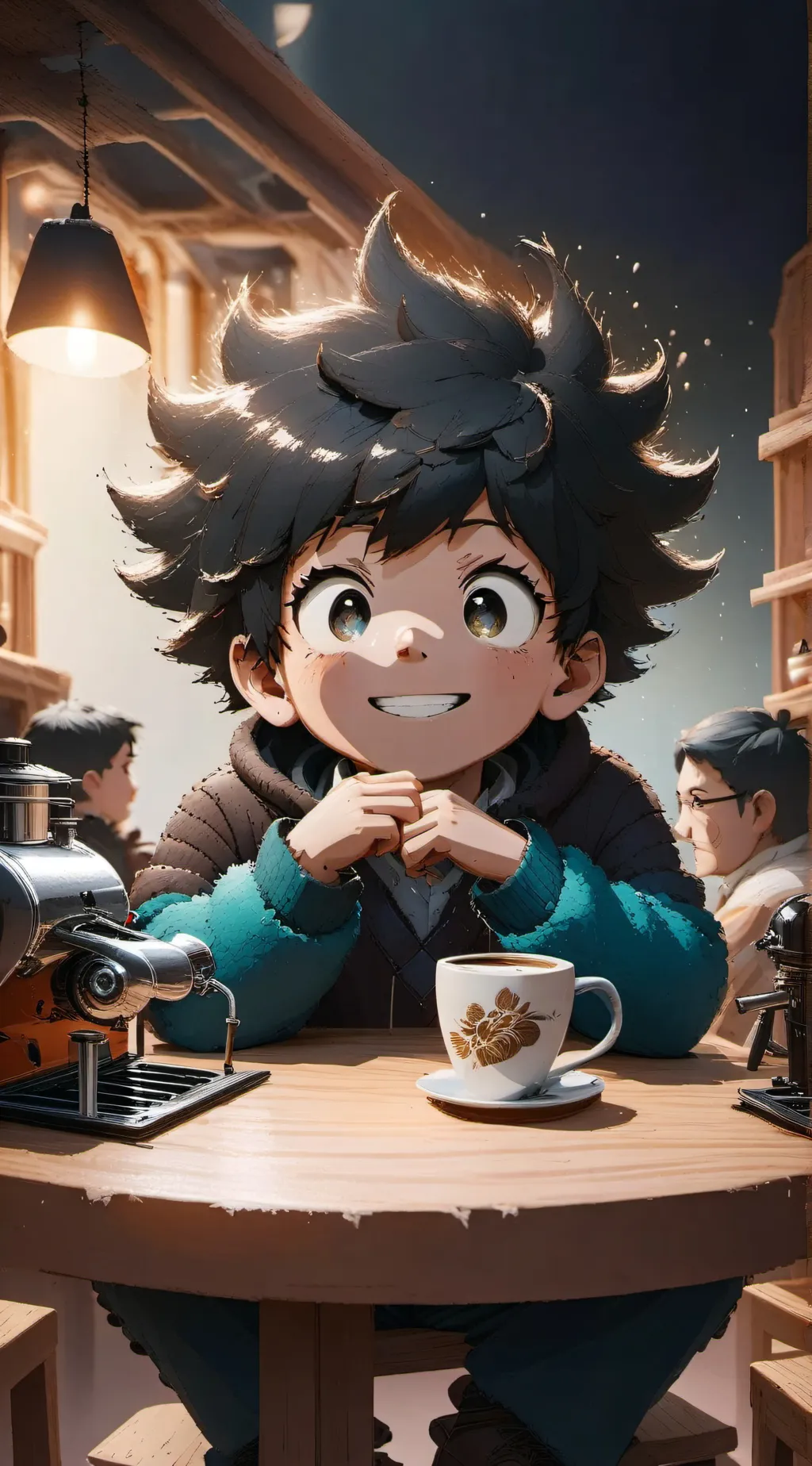 ai character: mha  background