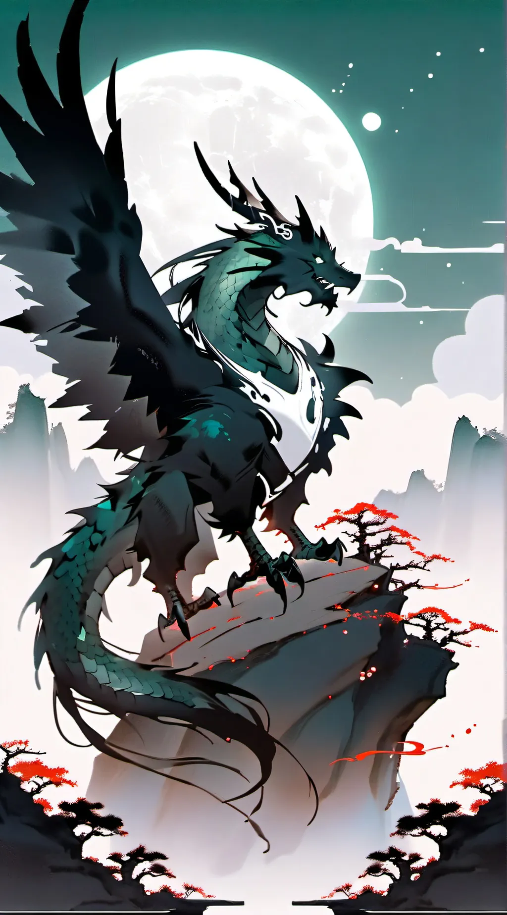 ai character: New jade winglet  background