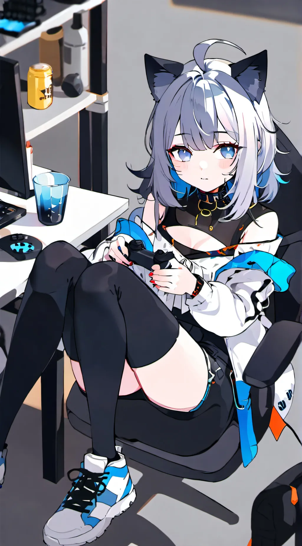 ai character: Emerald background