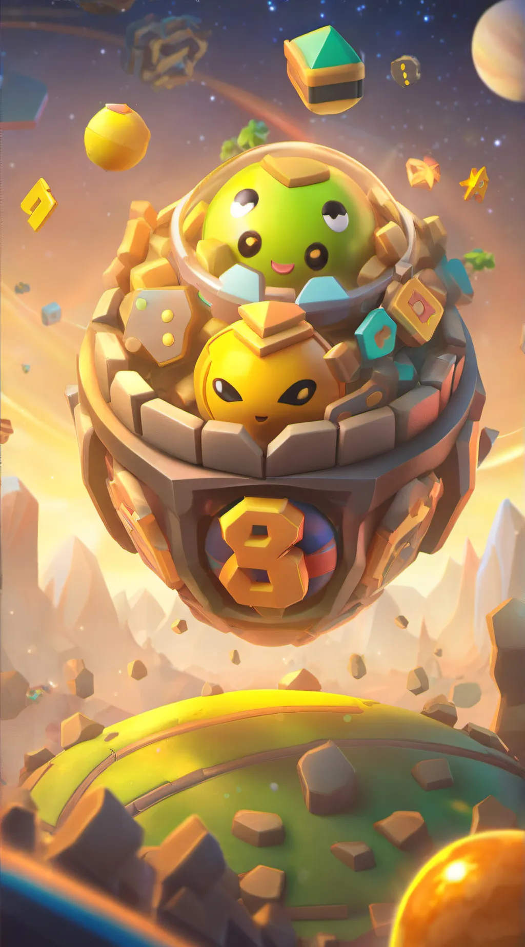 ai character: Maths World background