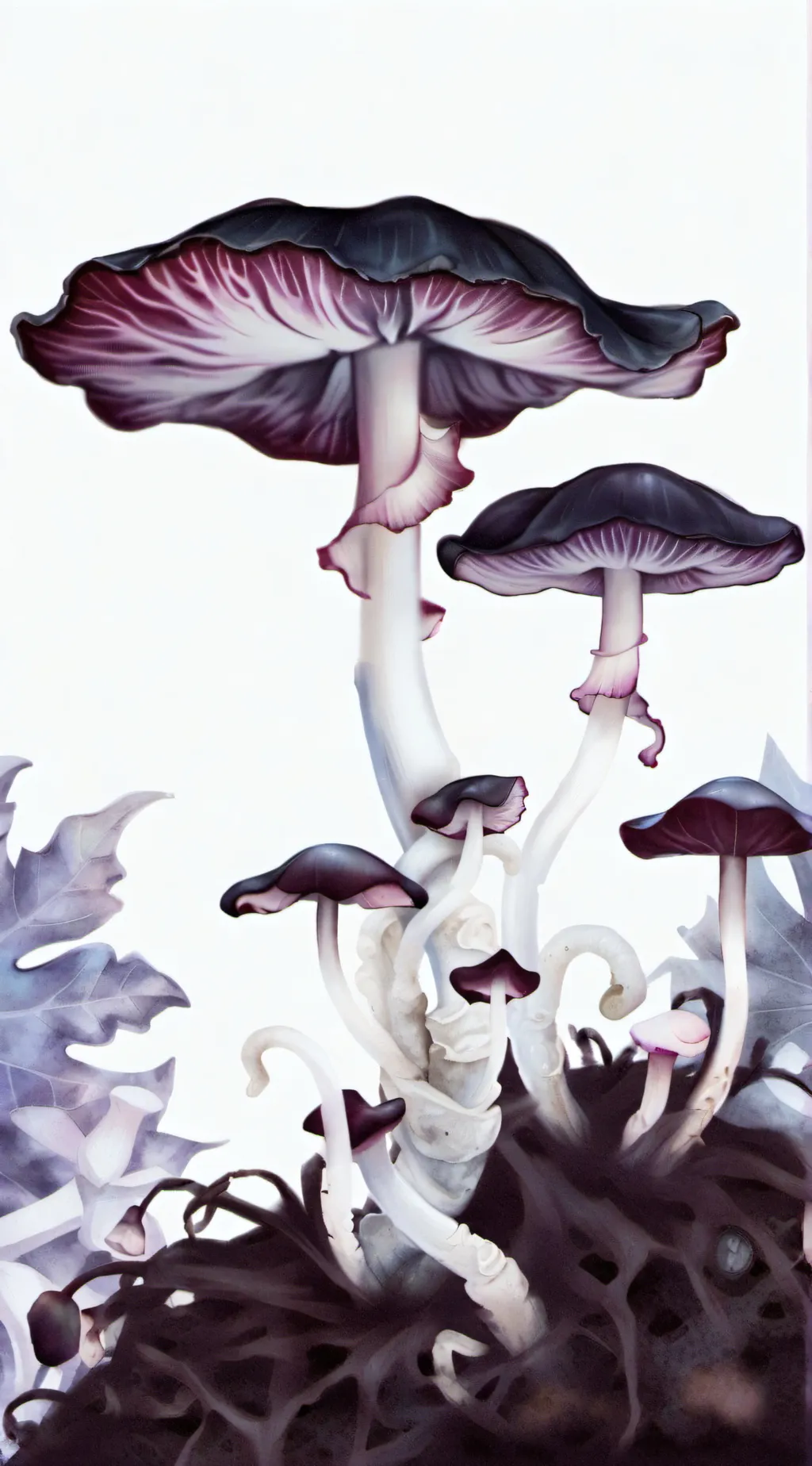ai character: fungus background