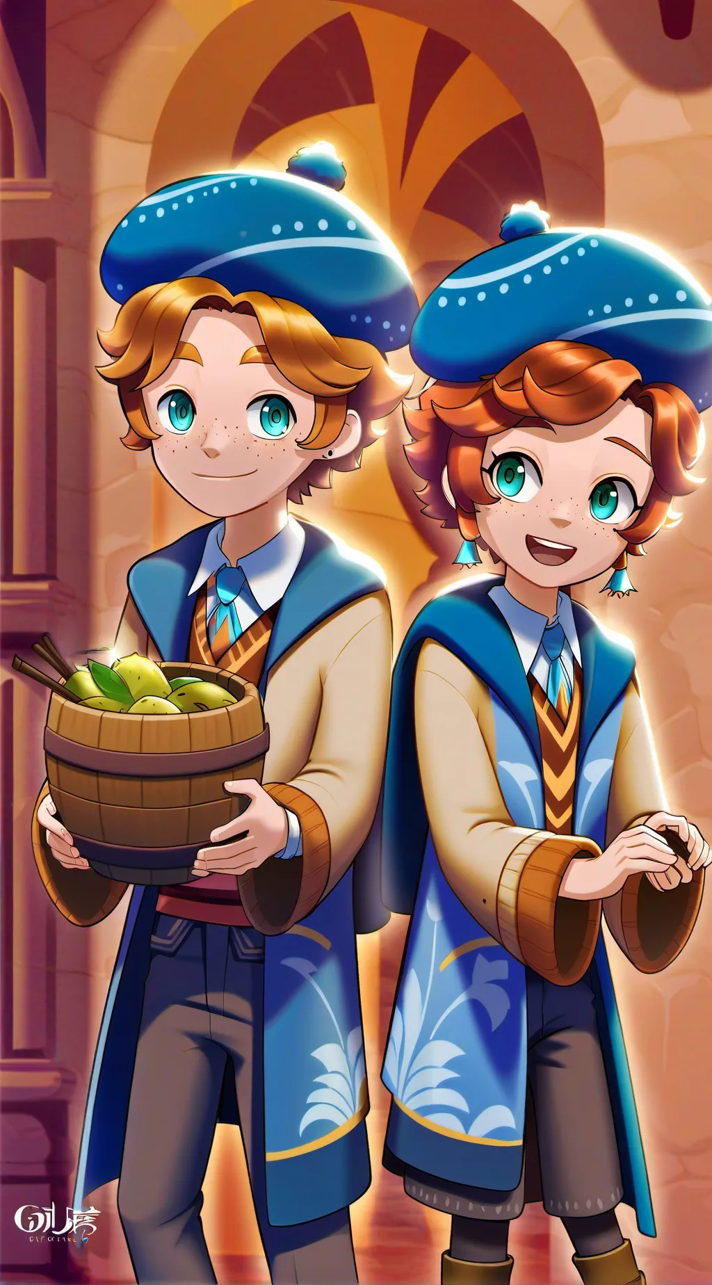 ai character: weasley twins background