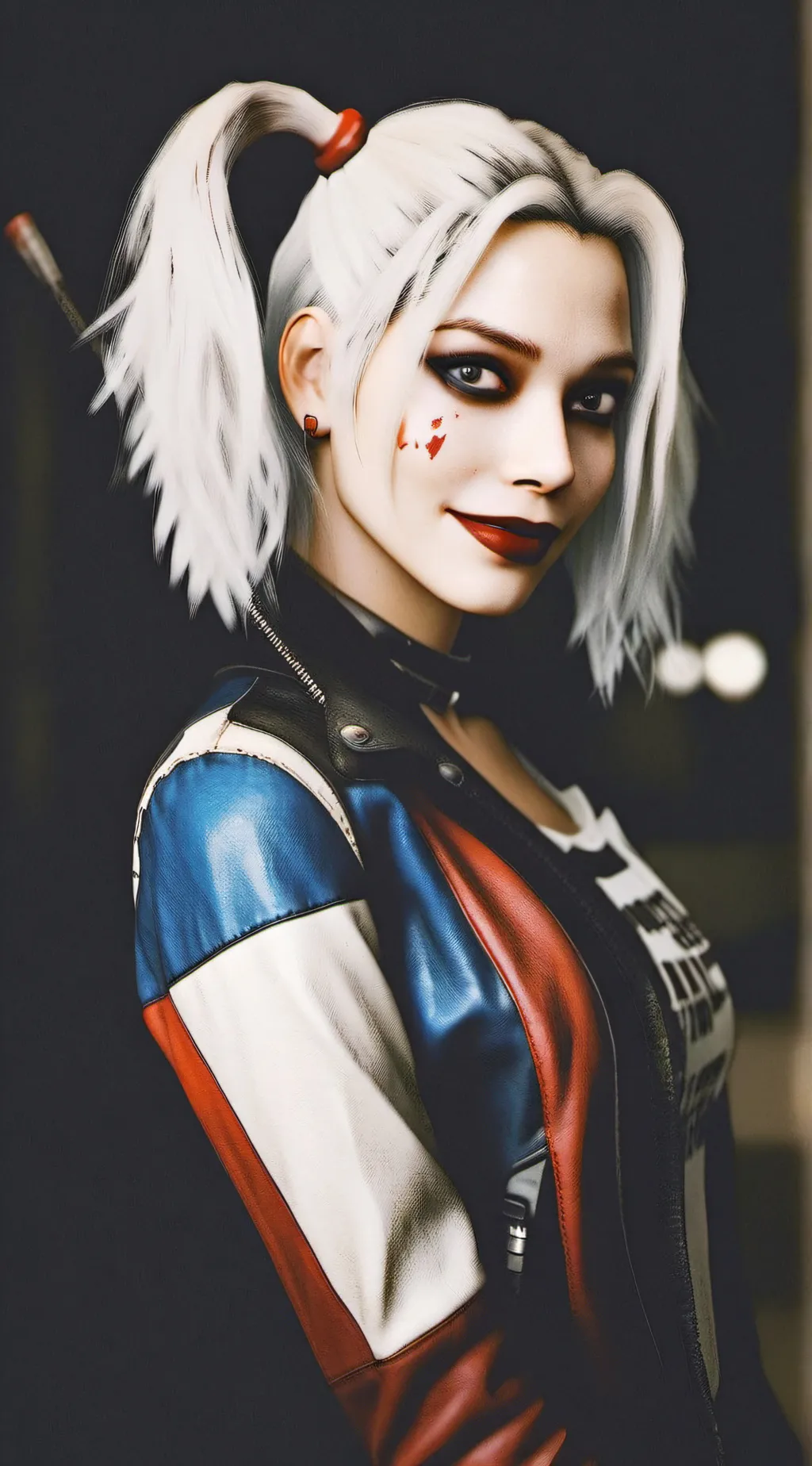 ai character: Harley Quinn  background
