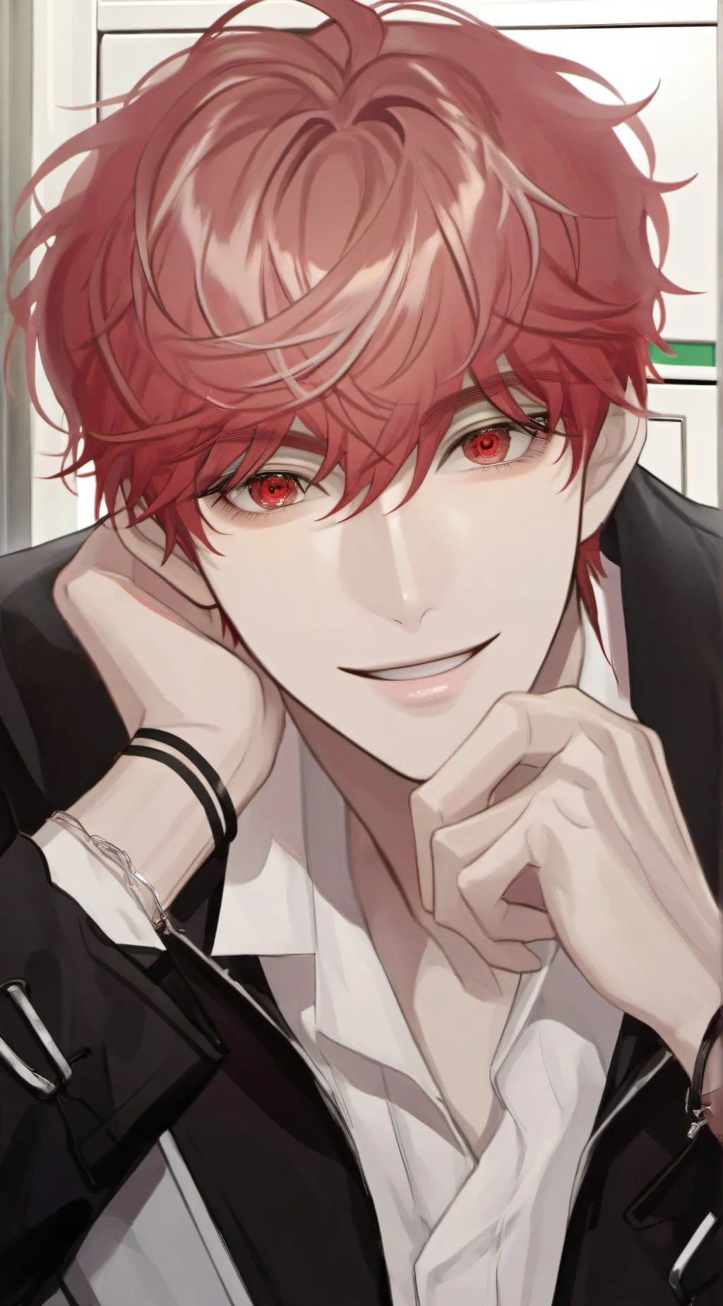 ai character: Asher😇 background