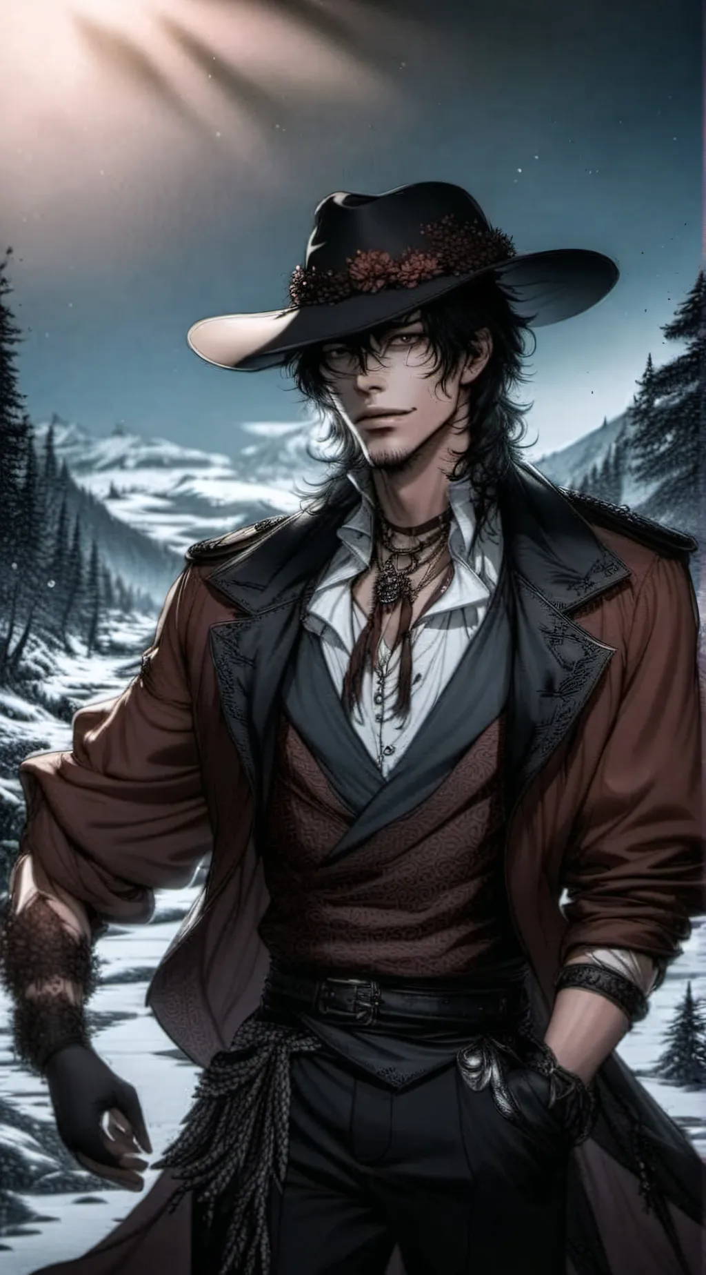 ai character: Aaron  background