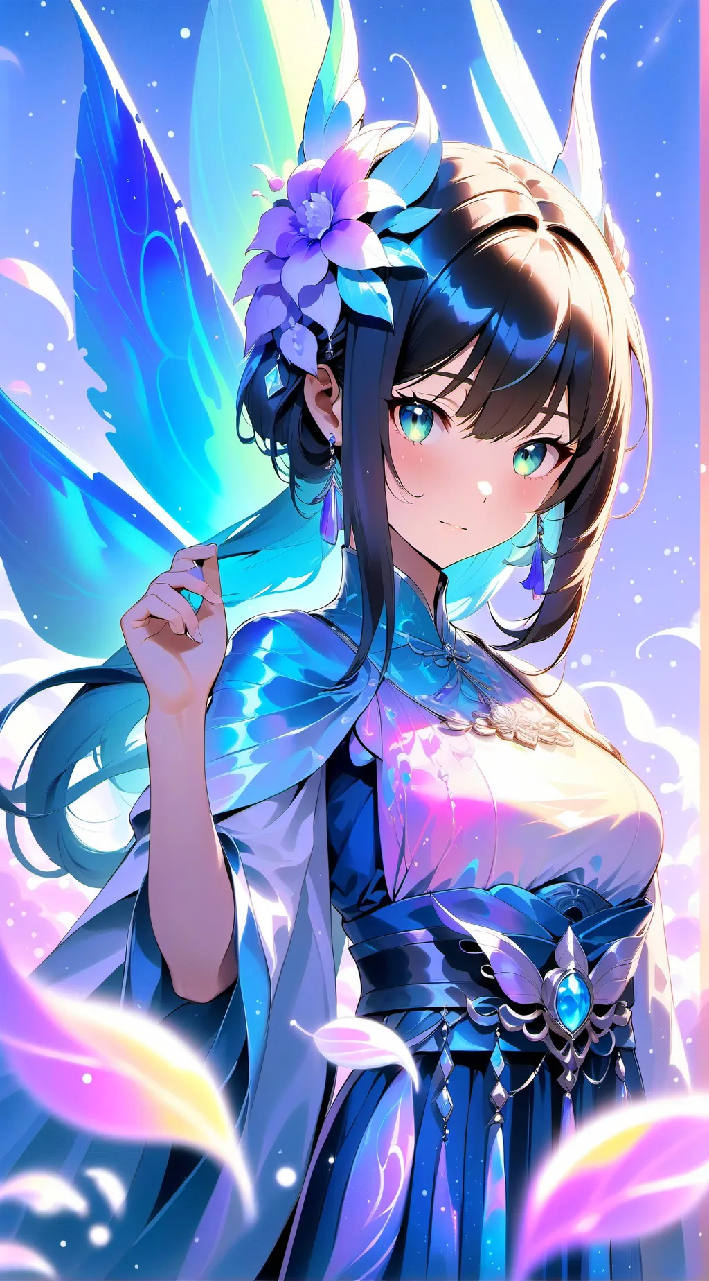 ai character: Girl  background