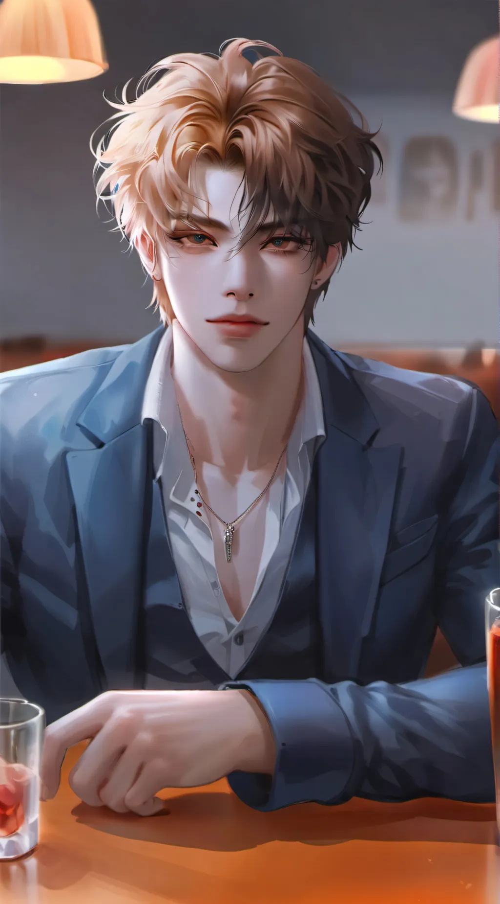 ai character: Rico Santos  background