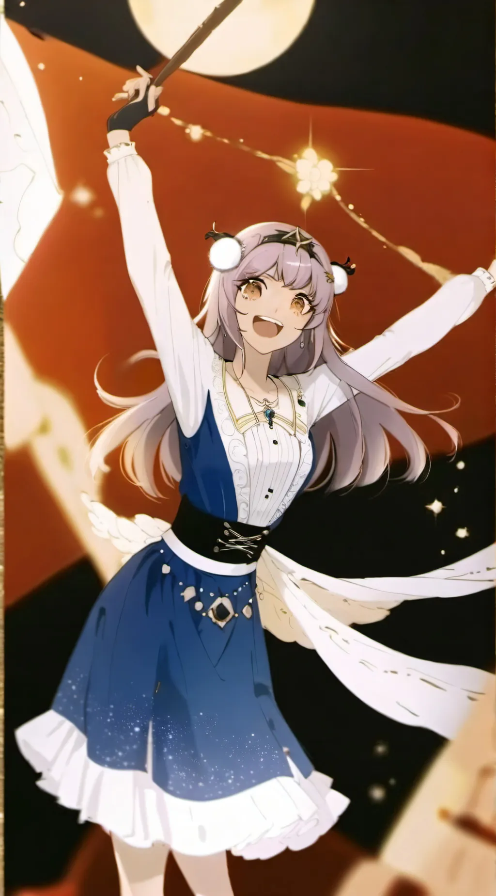 ai character: Luna background