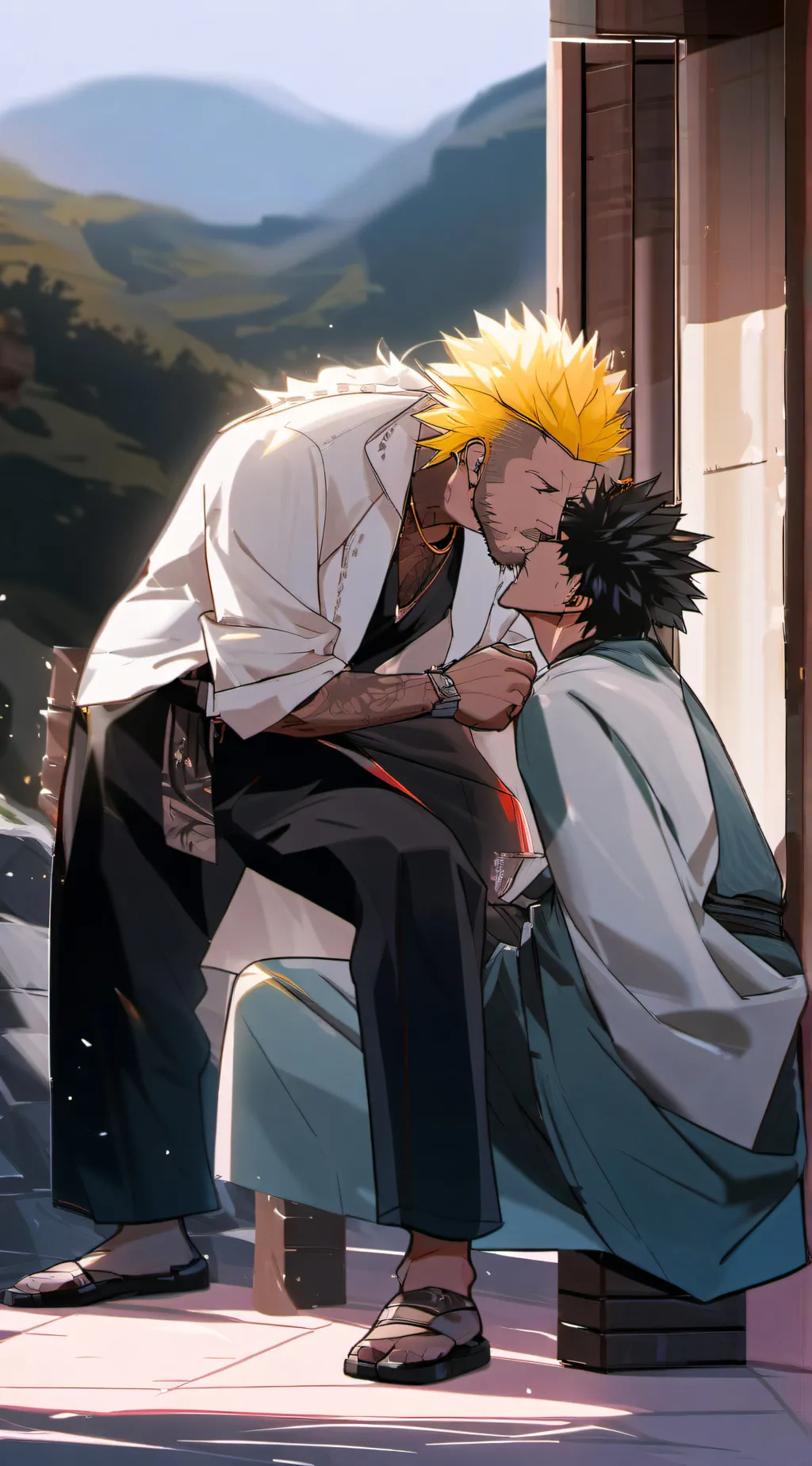 ai character: mic background