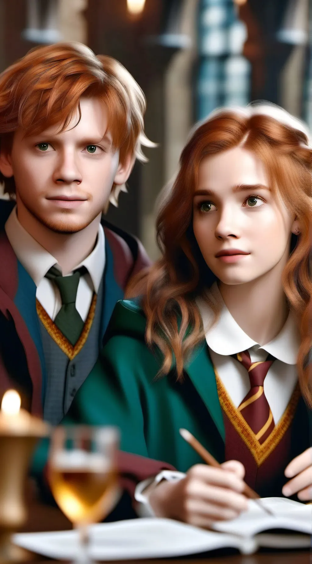 ai character: Ronmione  background