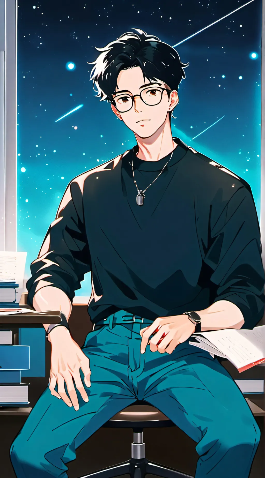 ai character: Ceejay  background