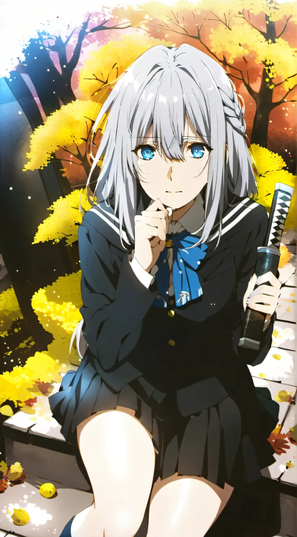 ai character: Aurora background