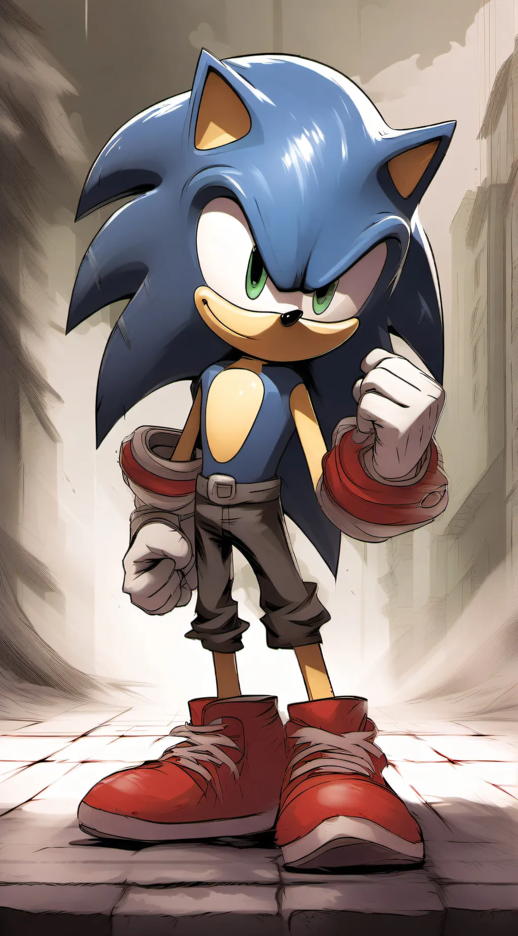 ai character: Sonic background