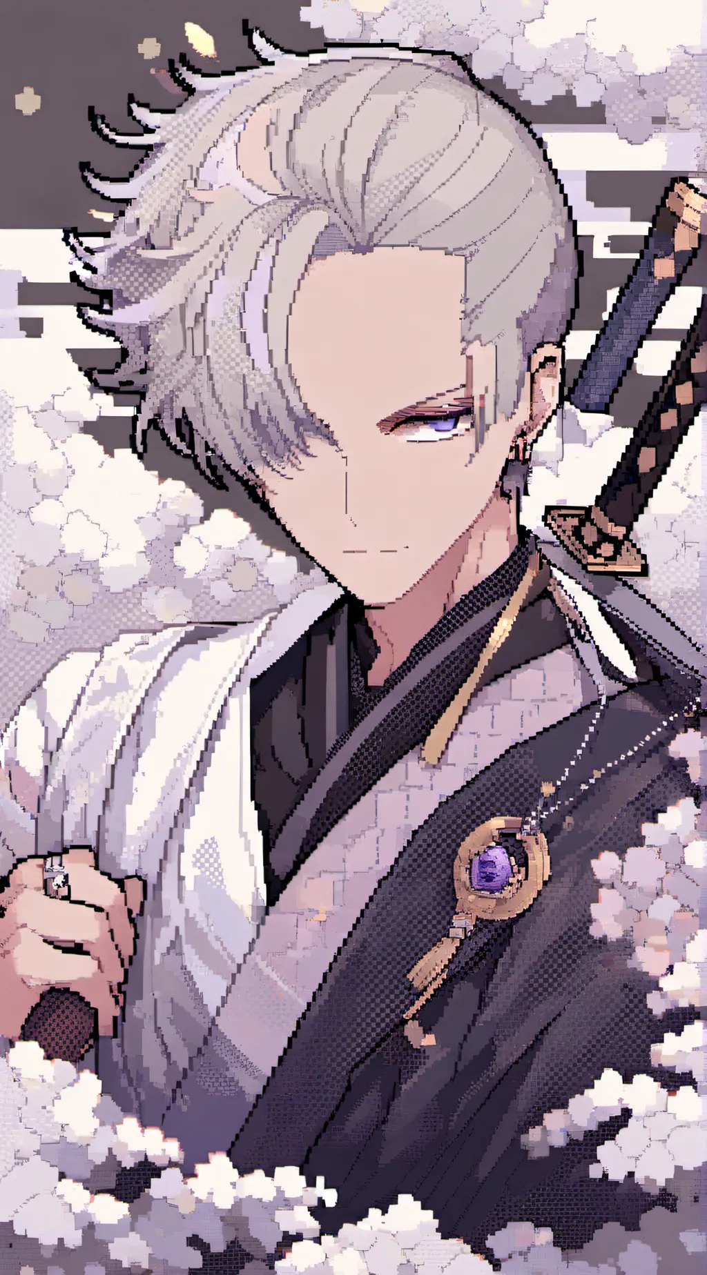 ai character: Zoro  background