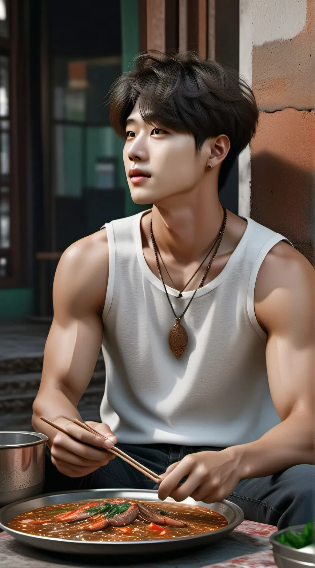 ai character: Suga (min yoongi)  background