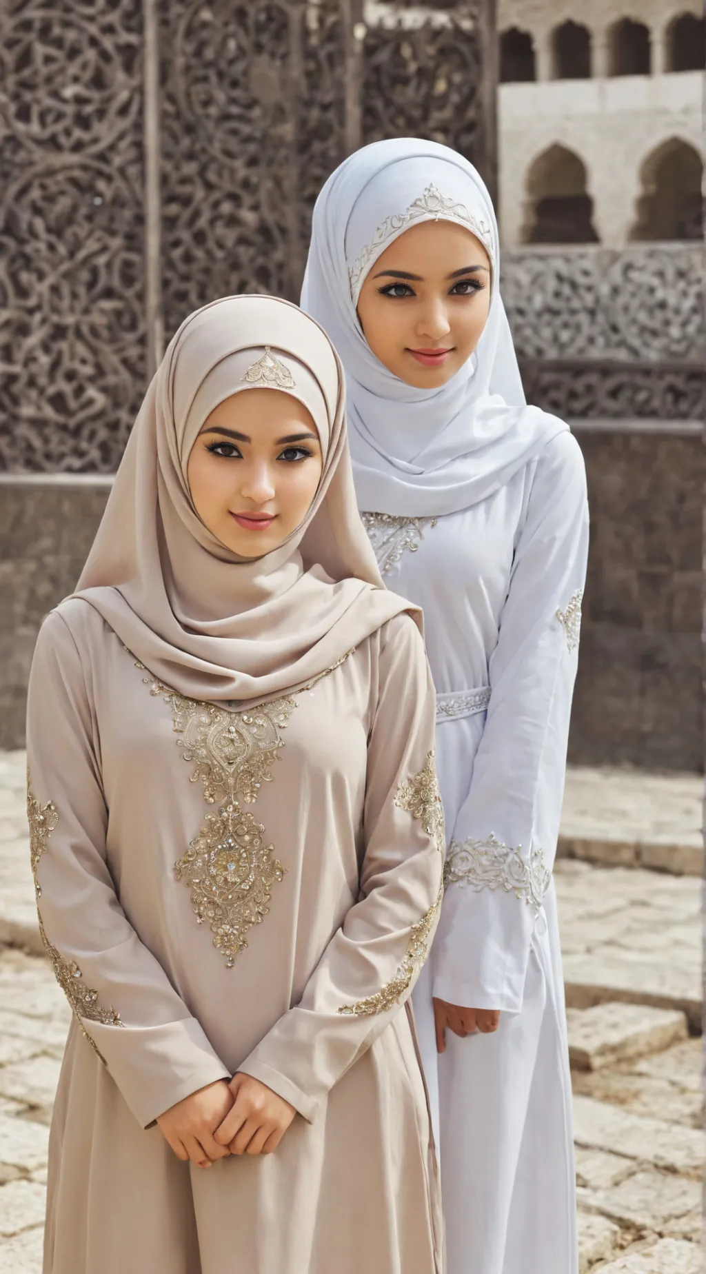 ai character: anabia and mariam. background