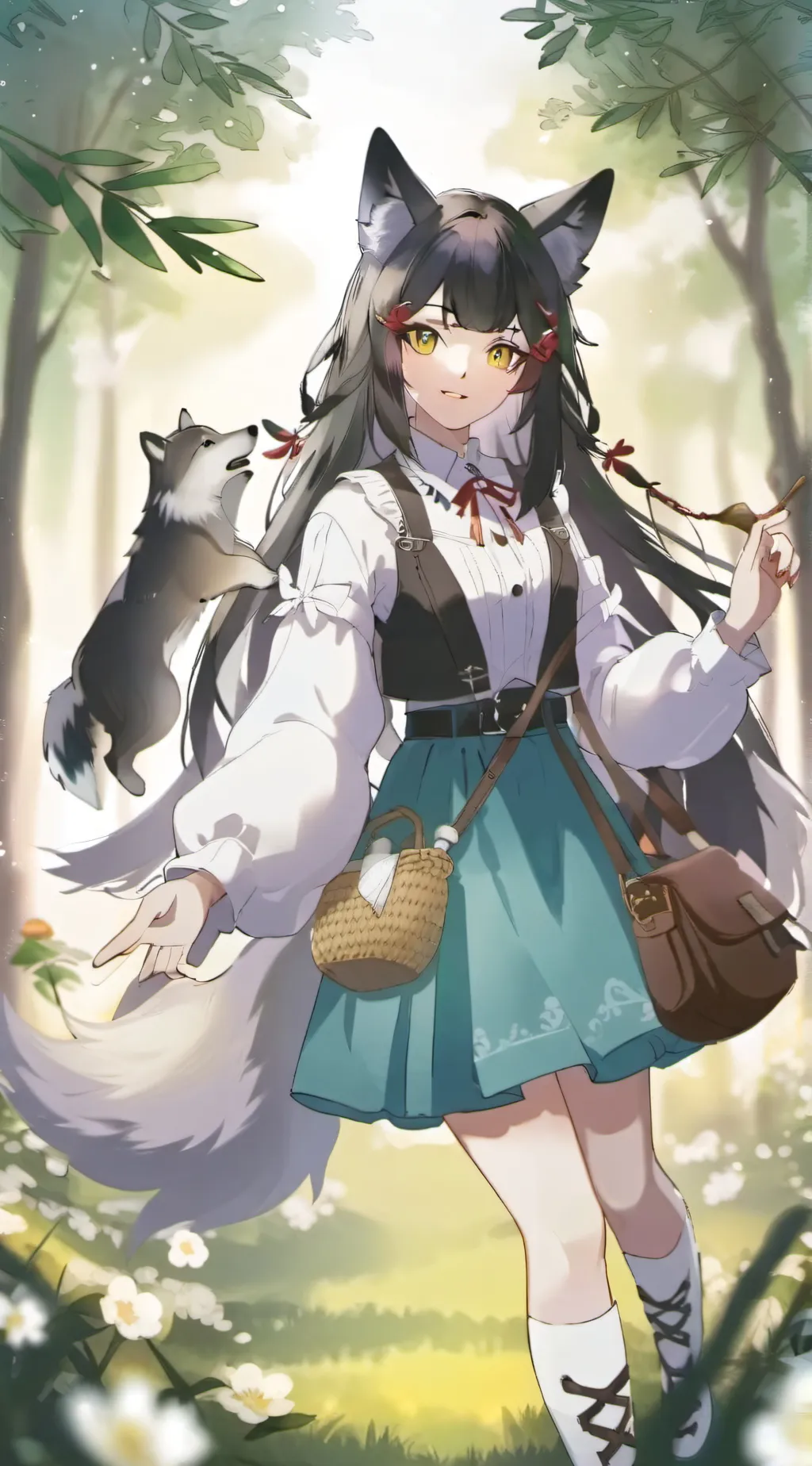 ai character: luna background