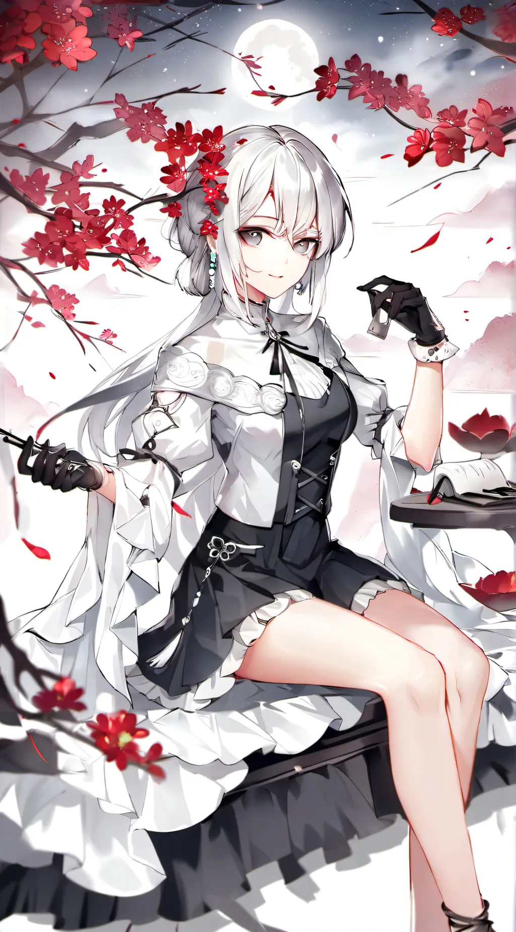 ai character: Cherry background