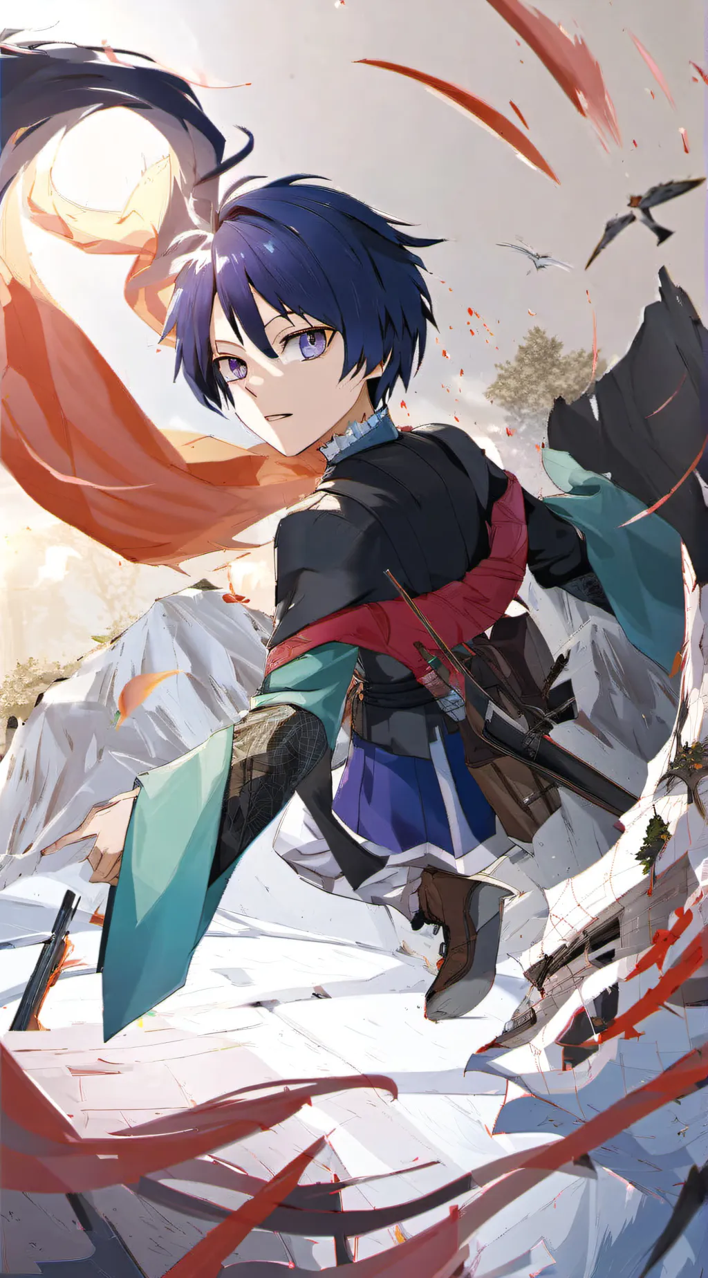 ai character: Scaramouche >< background