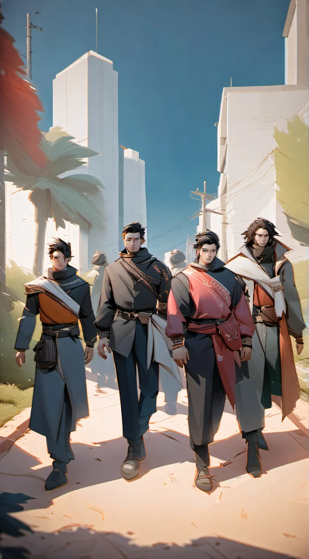 ai character: dudes background