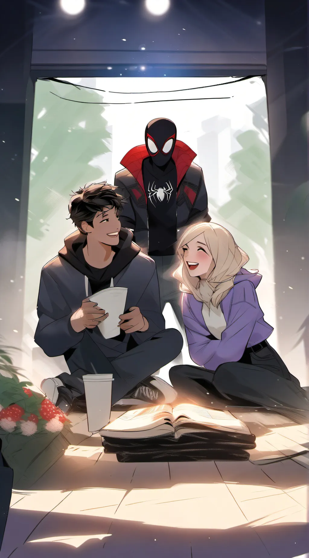 ai character: sleep overrr! background