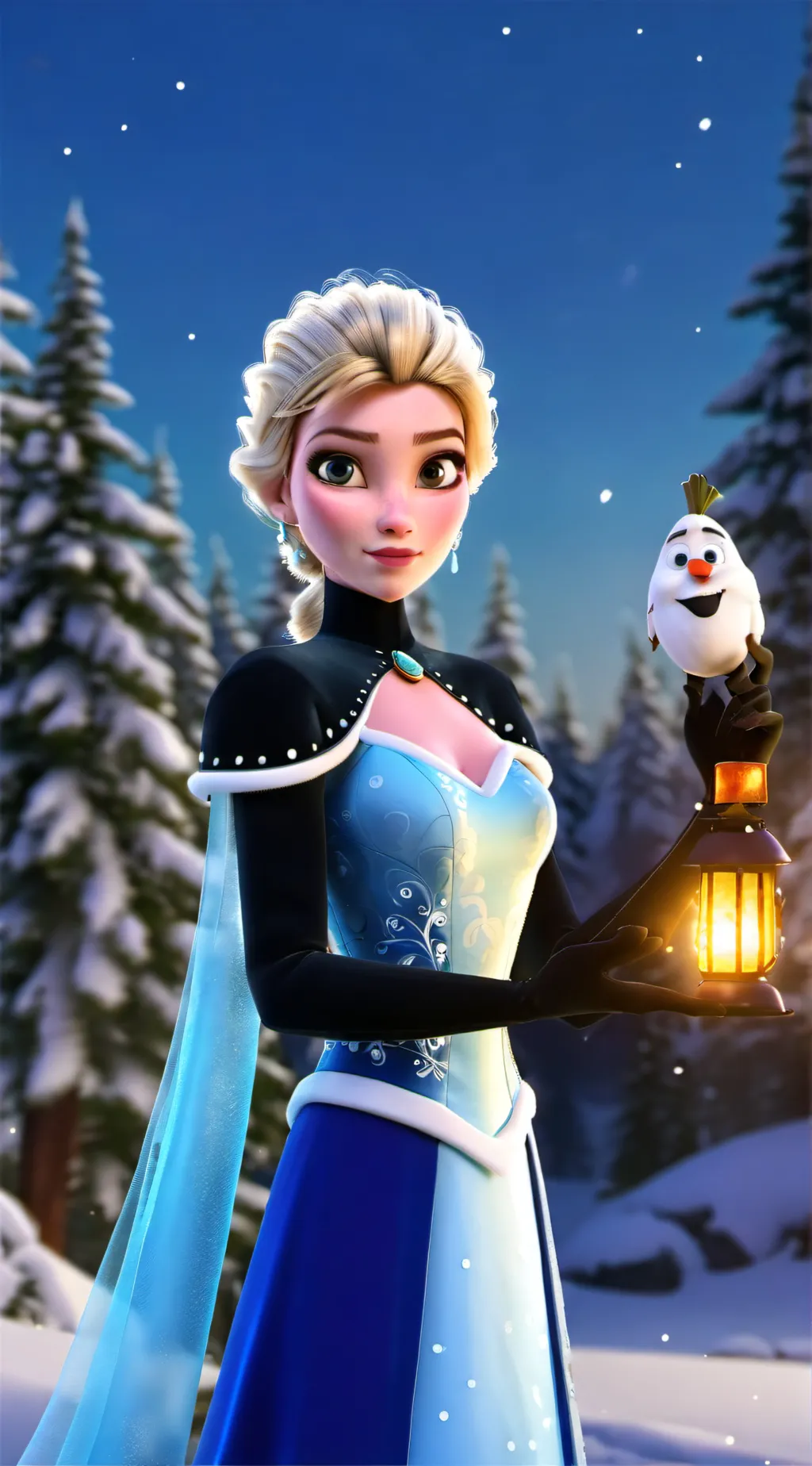 ai character: Elsa  background