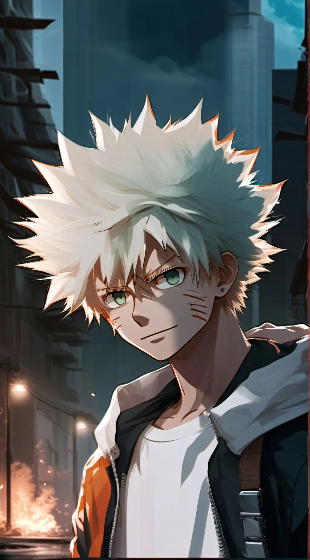 ai character: MINA ANNOUNCEMENT  background