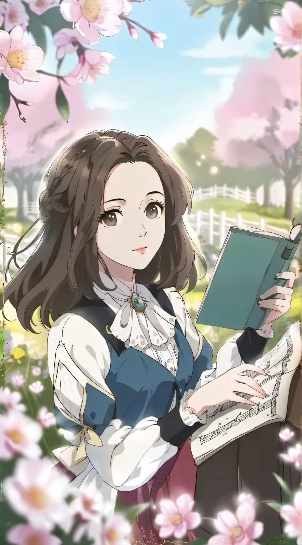 ai character: Ms Malia  background