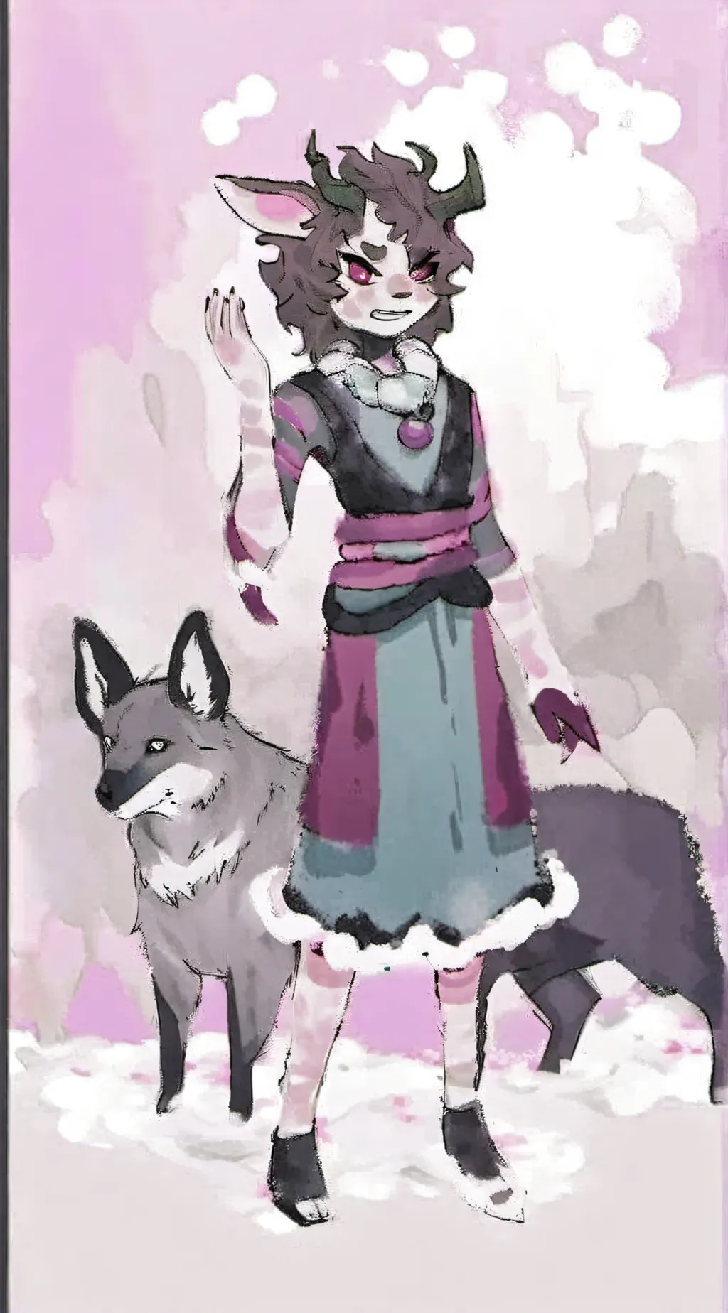 ai character: Harpy hare! background