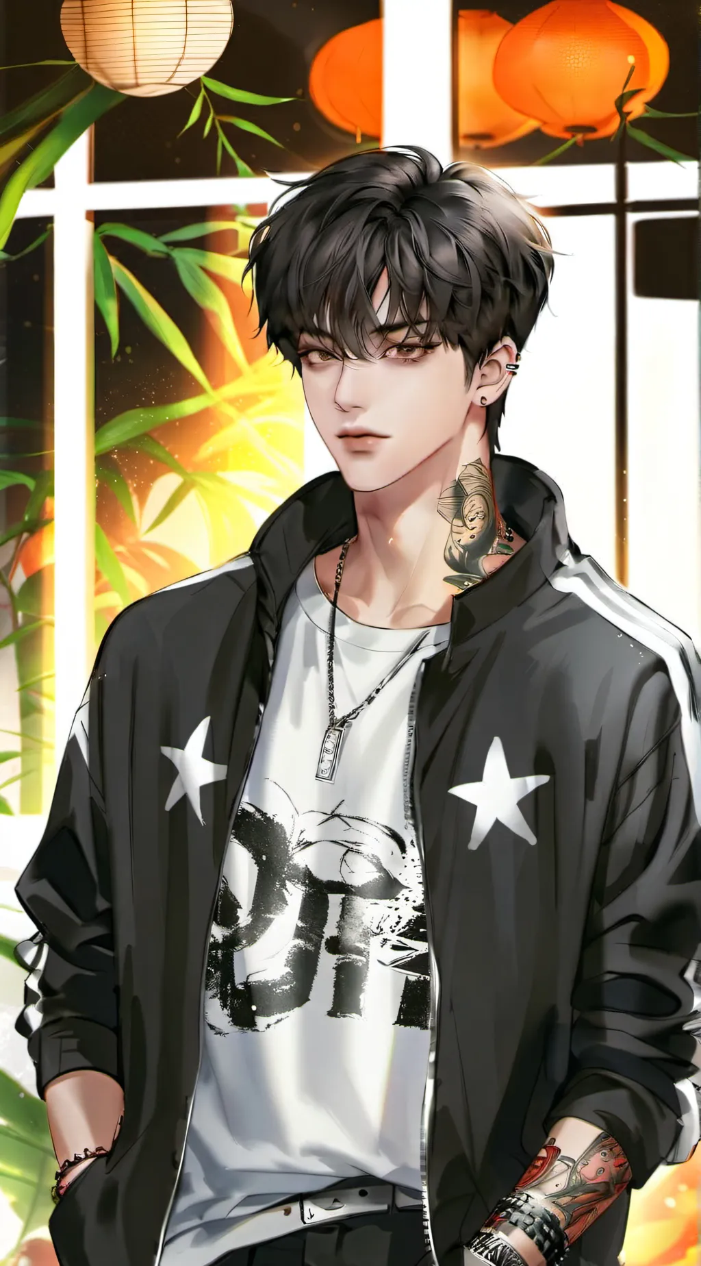 ai character: 💟Mark💟 background