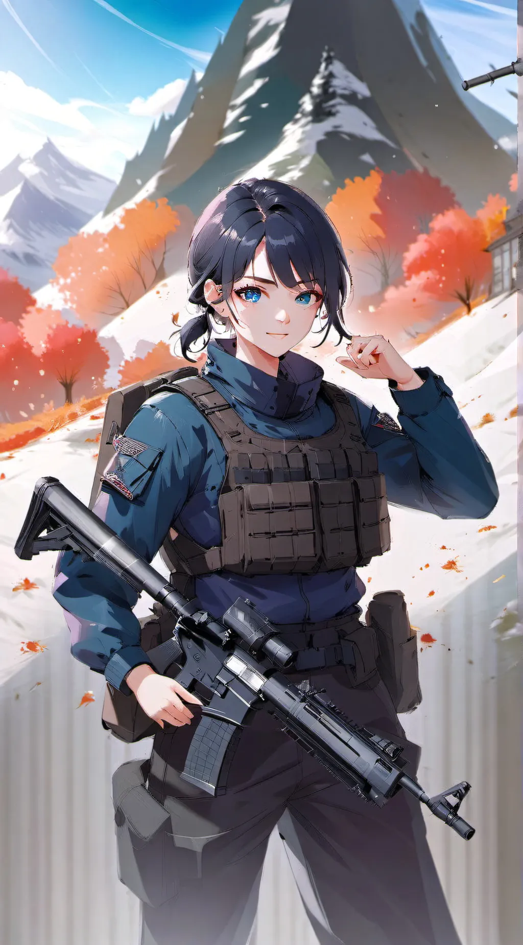 ai character: May Regal background