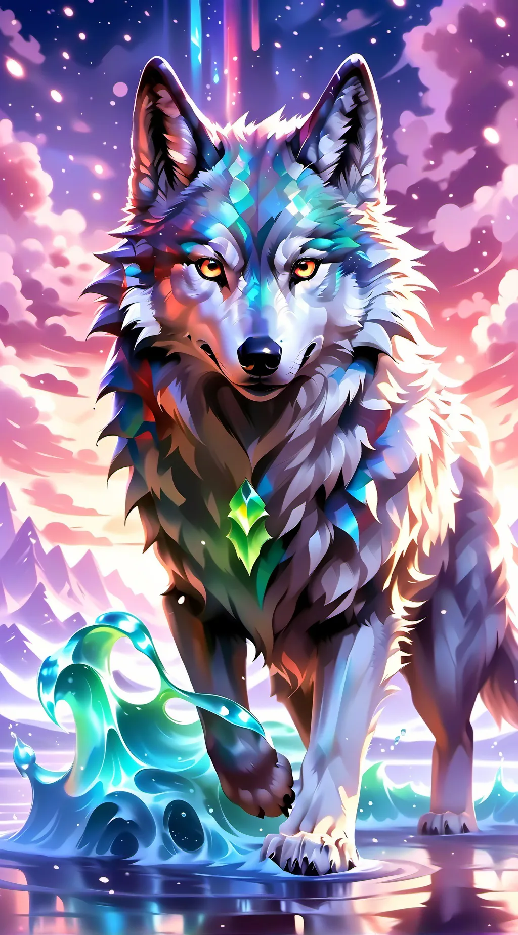 ai character: Mha as Animals  background