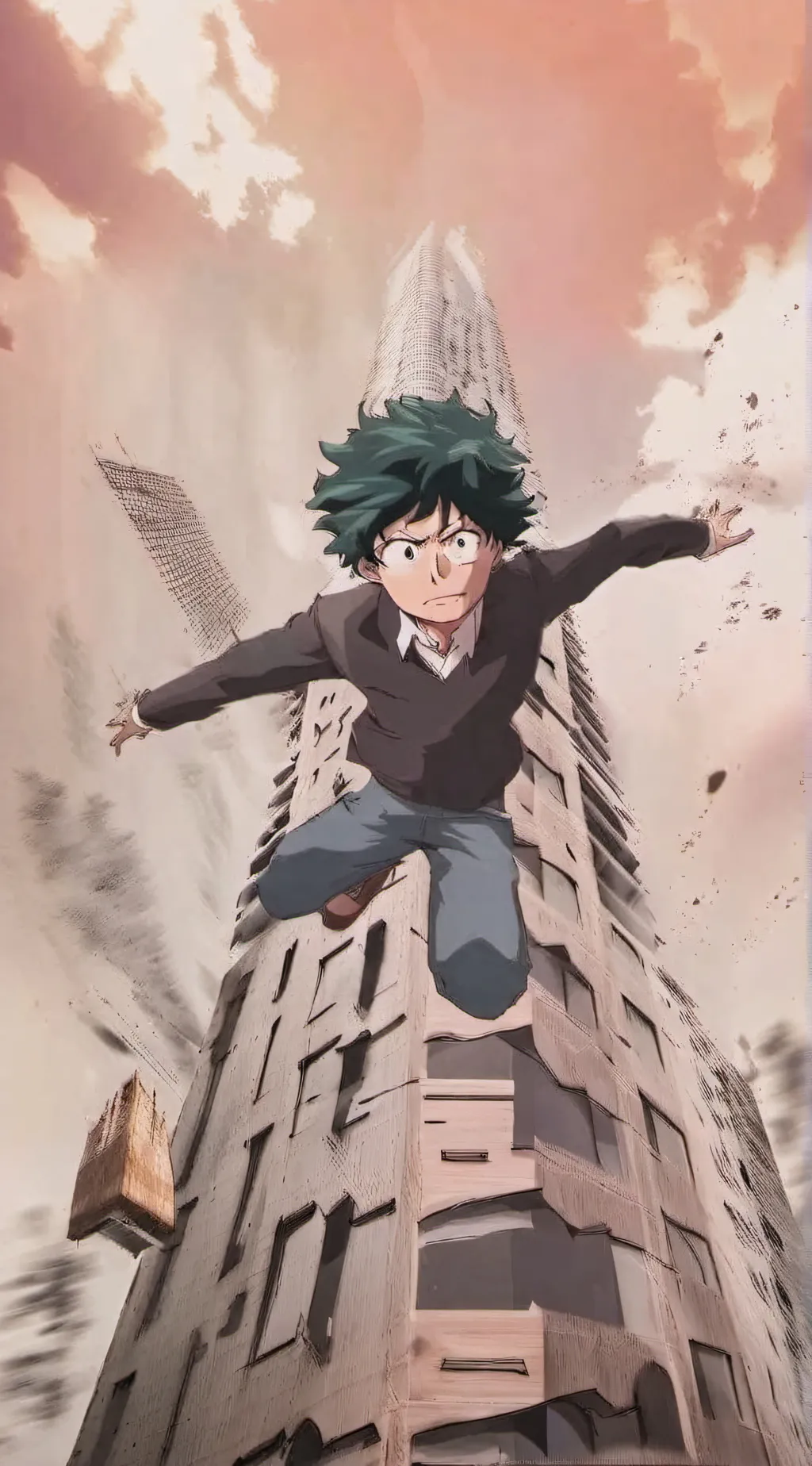 ai character:  bacugo ☠️ deku  background